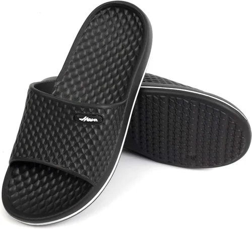 Miniatura 8 de FUNKYMONKEY - Pantuflas de baño antideslizantes para mujer, uso interior o playa.