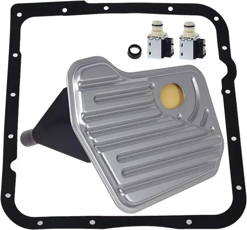 HERCOO 4L60E Válvula de Solenoide de Cambio de Transmisión A&B con Kit de Junta de Filtro Compatible con Camiones GM Chevrolet Buick Pontiac de 1998