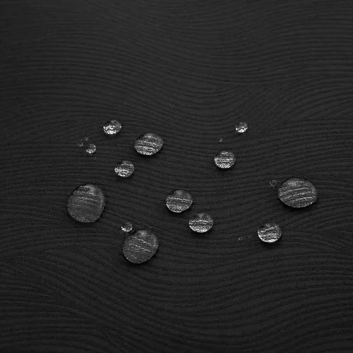 Miniatura 4 de Mantel redondo de jacquard de 63.0 in, resistente al agua, peso pesado, suave, lavable a máquina, color negro