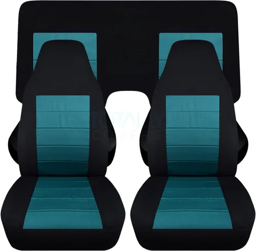 Miniatura 23 de Totally Covers Compatible con cubiertas de asiento para Chevy Camaro 1982-1992: Negro - Juego completo (23 colores) Cupé/Convertible Banco