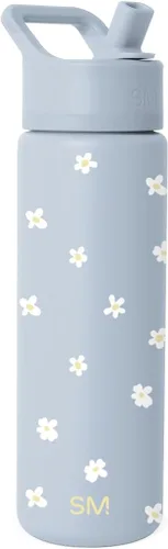Miniatura 33 de Simple Modern botella de agua reutilizable con tapa con pajilla, de acero inoxidable con aislamiento al vacío, para gimnasio, viajes y deportes