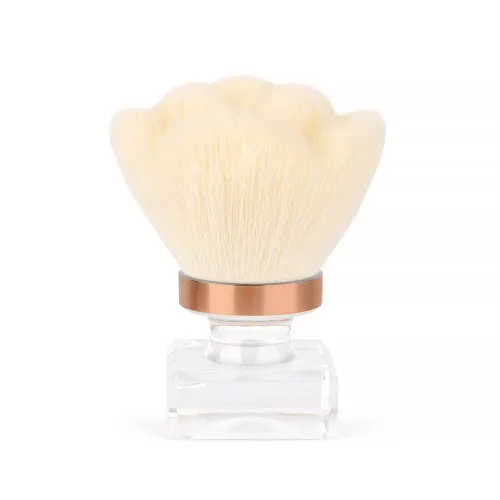 Miniatura 11 de KADS Cepillo para polvo de uñas, cepillo de maquillaje con forma de flor, base de cristal, cepillo de limpieza de uñas, herramienta de cepillo