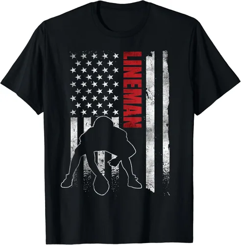 Miniatura 2 de Ropa de jugador ofensivo de fútbol americano americano con la bandera de Estados Unidos, Negro, S