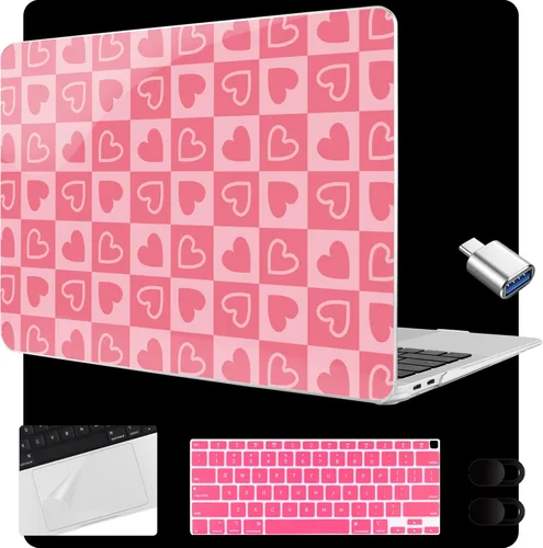 Miniatura 22 de MEEgoodo para MacBook Air de 13.3 pulgadas, funda 2021 2020 2019 2018 A2337 M1 A2179 A1932, carcasa transparente para MacBook Air M1, carcasa dura