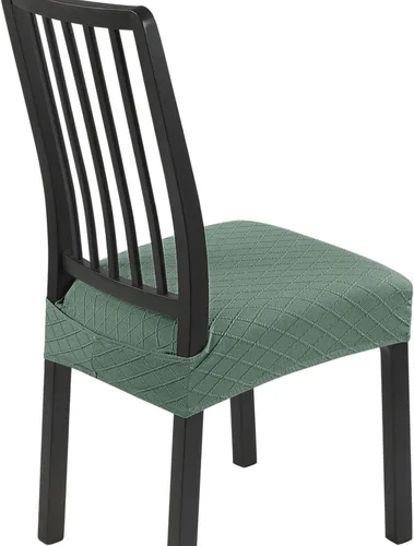 Miniatura 22 de SearchI Juego de 6 Fundas de Asiento para Sillas de Comedor Elásticas, Fundas de Asiento Suave Extraíbles y Lavables para Sillas de Comedor, Flor