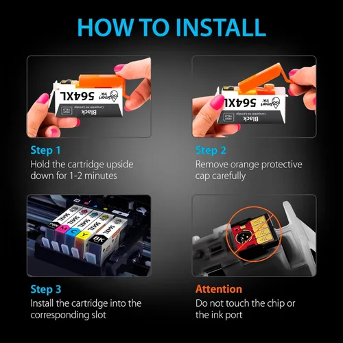 Miniatura 7 de Smart Ink Cartucho de tinta compatible de repuesto de alto rendimiento para HP 564 XL 564XL, paquete de 10 (2 negro, 2 negro y 2 C/M/Y)