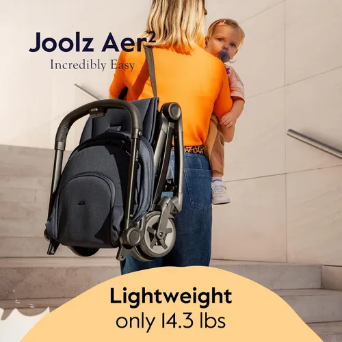 Miniatura 3 de Joolz Aer2 - Cochecito de viaje ligero para bebés y niños pequeños, cochecito plegable ultracompacto con una sola mano, asiento reclinable, toldo