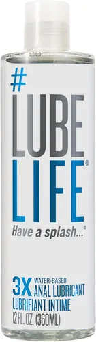 Miniatura 9 de LubeLife 3X Lubricante Anal – Lubricante a Base de Agua Extra Grueso para Hombres, Mujeres y Parejas – Lubricante Personal No Pegajoso, Compatible