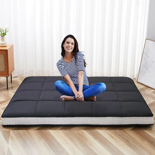 LILYPELLE Colchón de futón de tamaño individual – Colchón japonés extra grueso, colchón plegable enrollable para dormir, tapete de tatami para