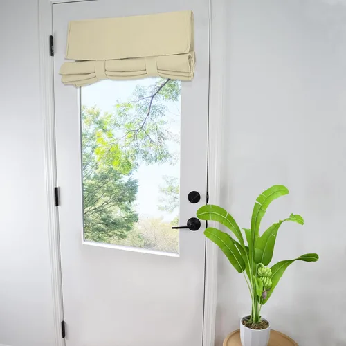 Miniatura 25 de WdFour Cortinas de puerta francesa con tacto sedoso, aislamiento térmico, reducción de ruido, cortinas opacas para puerta de vidrio y oficina