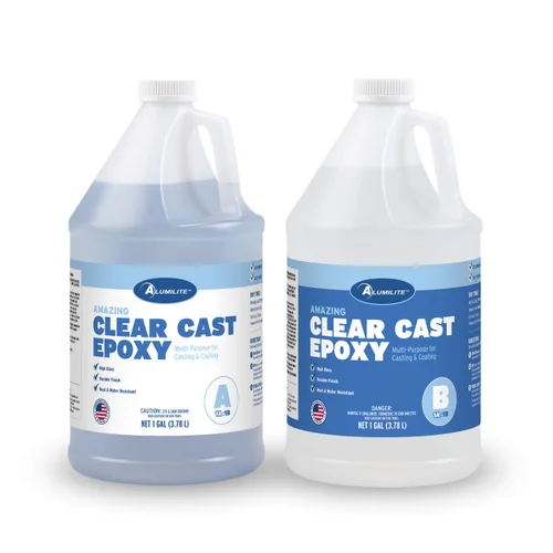 Miniatura 7 de Kit de resina epoxi Alumilite Amazing Clear Cast (1 galón) - Seguro para alimentos, cristalino, acabado de alto brillo - Perfecto para encimeras