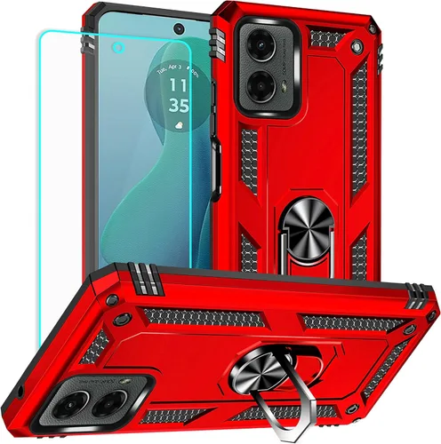 Miniatura 8 de Yiakeng Funda para Moto G Play 2023, Funda para Teléfono Moto G Play 2023 con protector de pantalla HD, fundas protectoras de grado militar con Moto