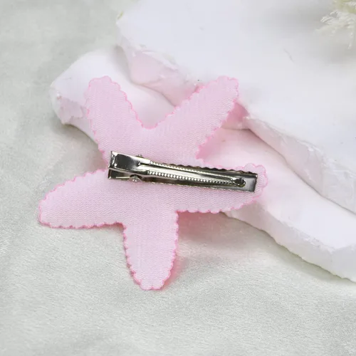 Miniatura 4 de Pinzas para el pelo de estrellas de mar, pinzas para el cabello con lentejuelas rosas, pinzas para el pelo de cocodrilo, pasadores con purpurina