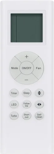 RG66A1/BGEF - Control remoto de repuesto de CA compatible con Midea & Pioneer Senville Kaden Air Condtioner KS09 KS12 KS18 KS24 KS28 WYS009AMFI17RL