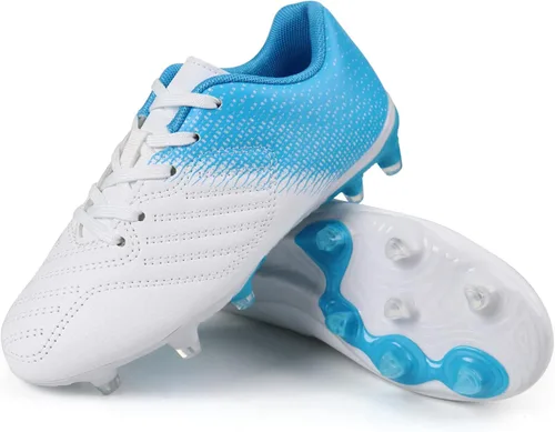 Miniatura 3 de Brooman - Zapatos deportivos con tacos para niños y niñas, zapatos de fútbol para usar al aire libre