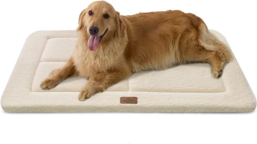Cama reversible para perros grandes, lavable y antideslizante, alfombra para mascotas, espuma de alta densidad y forro polar suave, para uso en