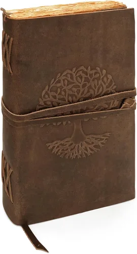 Miniatura 39 de Diario de cuero para mujeres y hombres, 200 páginas, 5 x 7 pulgadas, regalos para mujeres, diario de viaje, cuaderno de mujer, marcador de 7 chakras