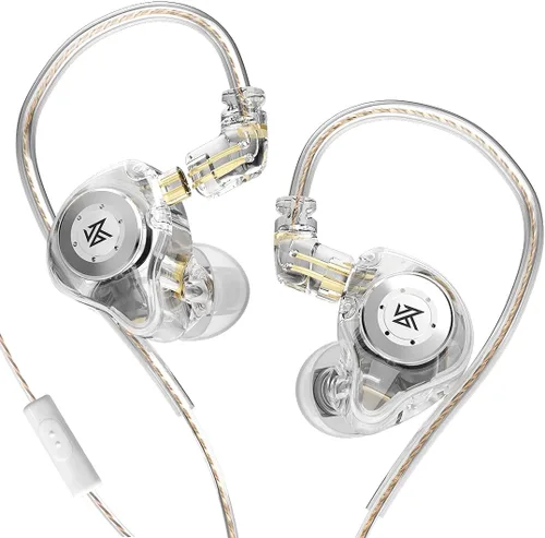 Miniatura 15 de KZ EDX - Monitores intrauditivos, estéreo HiFi para escenario/estudio IEM con aislamiento de ruido con cable deportivo, auriculares con cable Negro