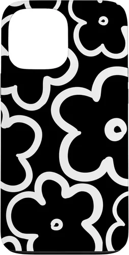 Miniatura 24 de Cute Flower Pattern Large Wildflower Black and White Floral Case for iPhone 17