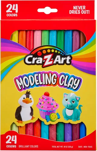 Cra-Z-Art Arcilla para modelar, 17.5 onzas, 24 unidades (10901)