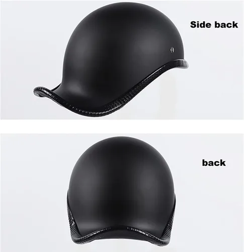 Miniatura 5 de Medio casco de verano para motocicleta, casco abierto vintage, gorra de béisbol de moda para hombres y mujeres, certificado por DOT, medio casco