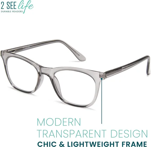 Miniatura 6 de 2SeeLife Gafas de Lectura con Filtro de Luz Azul para Hombres y Mujeres – Ajuste Pequeño-Mediano, Marco Resistente, Bisagras de Resorte, Lectores