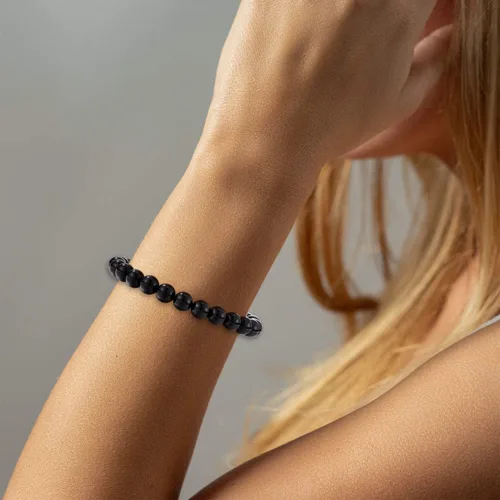 Miniatura 6 de Seyaa Pulsera de yoga para aliviar el estrés y la ansiedad, piedra de cristal natural, regalos curativos para mujeres, hombres y adolescentes