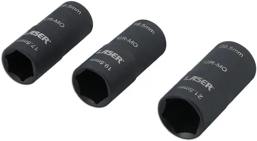 Miniatura 7 de Laser Herramientas 8213 doble extremo dañado rueda tuerca zócalo 0.650x0.689 in