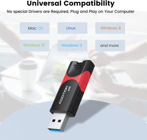 Miniatura 8 de Unidad flash USB 3.0 KOOTION 10 Pack 16GB 16G Unidad flash USB 3.0 retráctil con indicador LED de alta velocidad para almacenamiento y transferencia