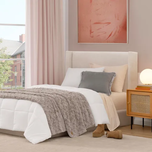 Miniatura 4 de UGG Adalee - Manta de piel sintética tamaño individual, cálida y acogedora, manta extra grande para sofá, ropa de cama lavable para cama individual