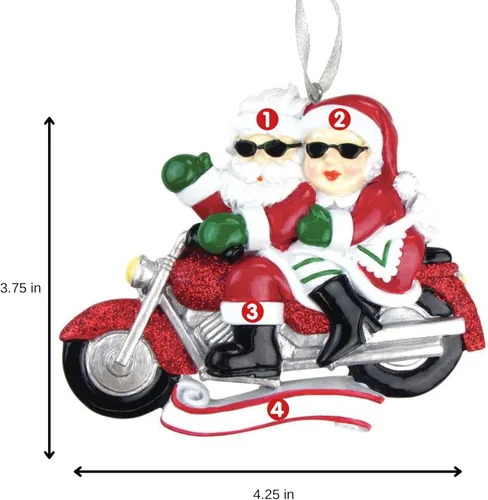 Miniatura 4 de Adorno de Navidad personalizado para parejas 2025 – Regalo personalizado para parejas, recién casados, parejas casadas y comprometidas – Decoración