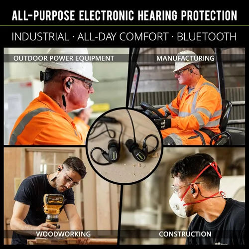 Miniatura 5 de ISOtunes PRO 3.0 Bluetooth Protección Auditiva - Tapones Aprobado por OSHA con 20 Horas de Vida de Batería, Protección Auditiva Bluetooth