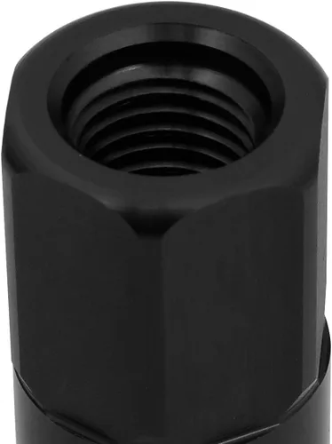 Miniatura 5 de J2 Engineering - 20 tuercas M12 x 1.25 7075-T6 de aluminio de 3.543 in con adaptador de enchufe (negro)