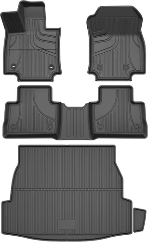 TTX LIGHTING Alfombrillas y forro de carga para Toyota RAV4 2019-2024 2025: alfombrillas de TPE protegidas para todo tipo de clima, incluye 1ª 2ª y