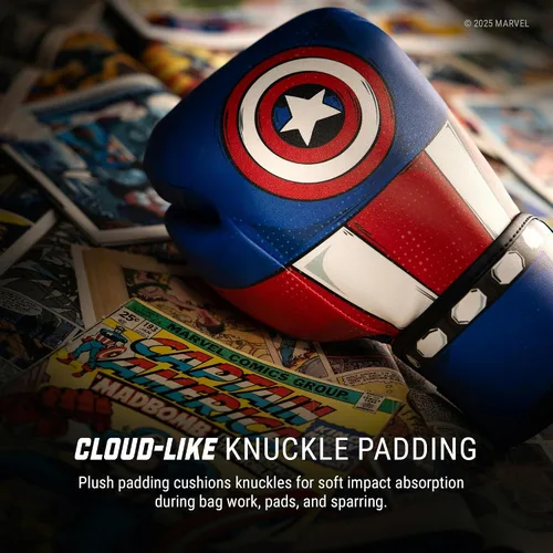 Miniatura 6 de Hayabusa Marvel - Guantes de boxeo clásicos para hombres, mujeres y niños – Con licencia oficial 16 oz 12 oz 8 oz 6 oz Entrenamiento, sparring