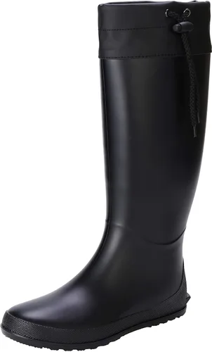 Miniatura 3 de Asgard Botas de lluvia altas plegables para mujer, botas de jardín de goma impermeables, botas de barro planas ultraligeras, no para pantorrillas
