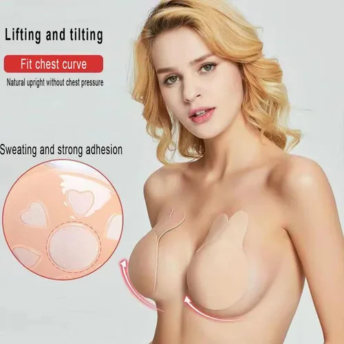 Miniatura 2 de 2 Pack Adhesive Bra,Breast Lift Tape Sticky Bra Invisible Lift Strapless Backles Bras for Women