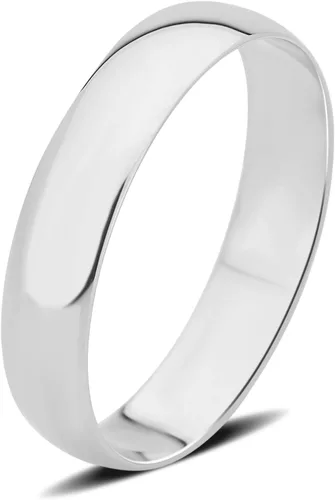 Miniatura 2 de DiamondMuse Alianza unisex, de 564 de pulgada a 516 de pulgada (2 mm - 8 mm), ajuste cómodo, anillo de boda de oro sólido de 10quilates, oro