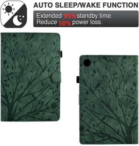 Miniatura 3 de Funda para Samsung Galaxy Tab A8 de 10.5 pulgadas modelo 2022 (SM-X200/X205/X207), función de encendido y apagado automático, cubierta plegable