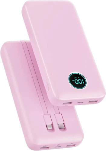 Miniatura 10 de Cargador portátil de 30,800 mAh PowerBank con 3 salidas, 25 W PD de carga rápida + QC 4.0 cargador de batería de carga rápida de teléfono, cargador