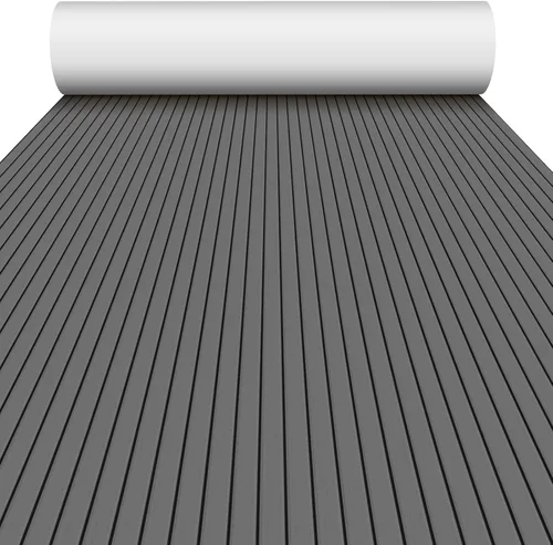 Miniatura 7 de Alfombra de espuma EVA para cubierta de 94 x 45/35/16 de teca sintética, antideslizante, autoadhesiva, tapete de espuma para lanchas de motor