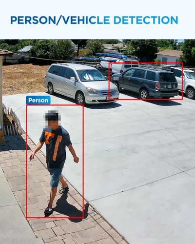 Miniatura 4 de 4COVR - Cámara PoE de 5 MP para exteriores, cámara IP de vigilancia con cable vándalo con micrófono, IK10 IP67 a prueba de vandalismo, detección