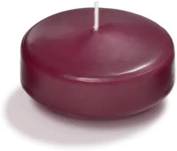 Miniatura 36 de yummi Caja de 18 velas flotantes color rojo rubí de 3 pulgadas