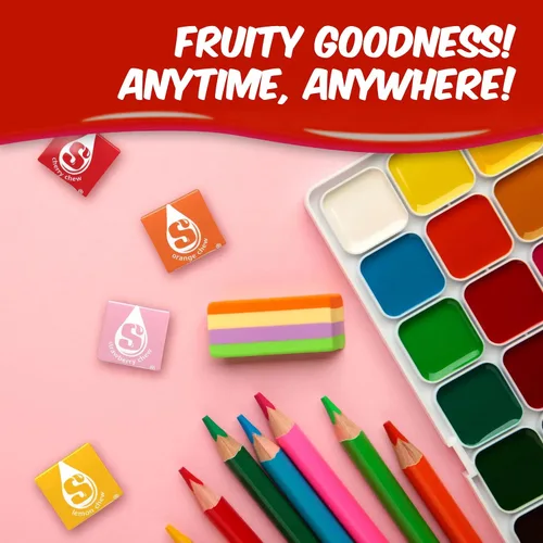Miniatura 4 de Caramelo masticable original de frutas – sabores surtidos – suave y masticable – bolsa a granel de 1 libra