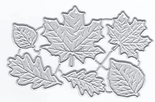 DzIxY Juego de hojas de arce, troqueles de corte de metal para hacer tarjetas, troqueles de papel de gofrado, plantillas de máquina de álbumes de