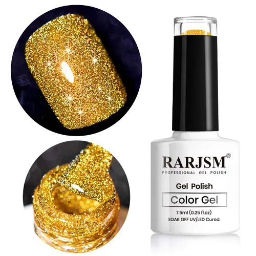 Miniatura 26 de RARJSM - Esmalte de uñas de gel con purpurina, de color verde oliva, brillante y brillante, para manicura DIY y salón de uñas, requiere secado