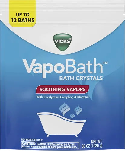 Miniatura 7 de Vicks VapoBath, sales de baño, bomba de baño, cristales de baño no medicados, vaporizadores Vicks reconfortantes, baño de vapor, aromaterapia