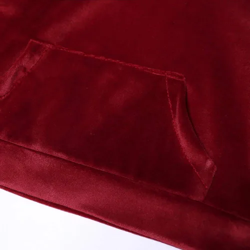 Miniatura 3 de MYGBCPJS Conjunto deportivo de 2 piezas de sudadera de terciopelo para niña pequeña