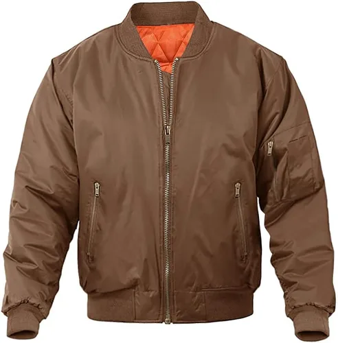 Miniatura 23 de MAGNIVIT - Chaqueta de aviador para hombre, informal, para otoño e invierno, chaqueta y abrigo militar