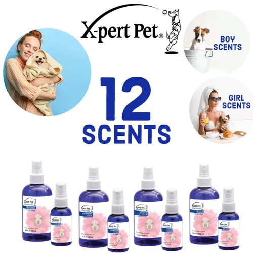 Miniatura 2 de X-Pert Pet® Colonia para mascotas Sweet Pea para perros, 8.5 onzas, eliminador de olores de larga duración, sin crueldad, sin parabenos